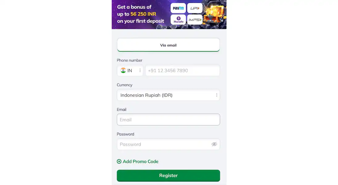 Valor login App